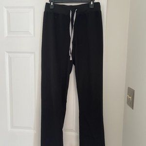 FIGS women's Black Livingston High Waisted - Basic Scrub Pants - M / Black